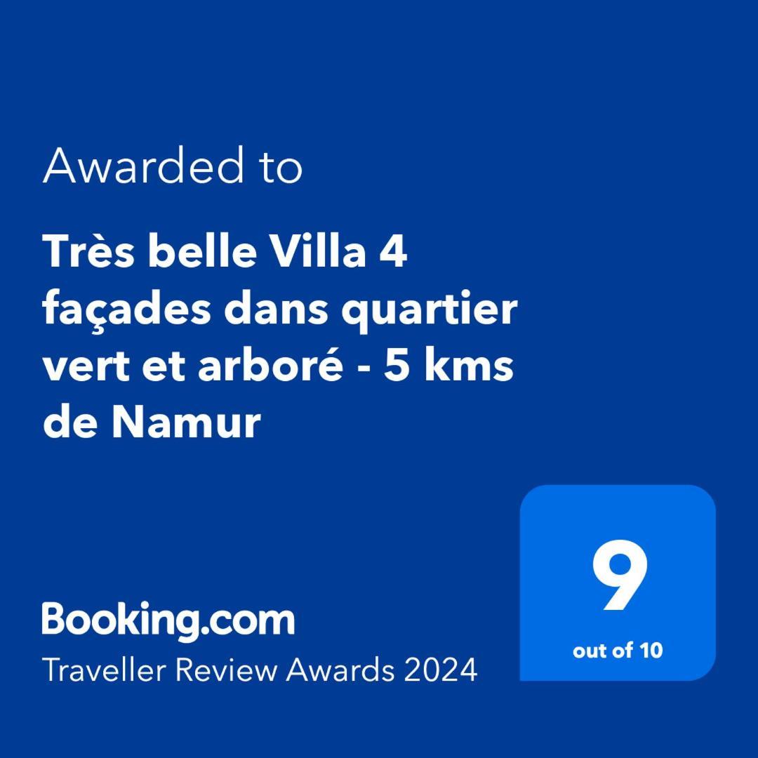 Tres Belle Villa 4 Facades Dans Quartier Vert Et Arbore - 5 Kms De Namur  Exterior foto