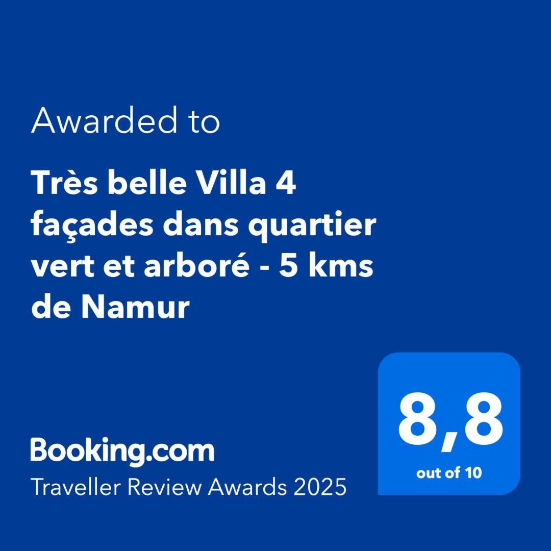 Tres Belle Villa 4 Facades Dans Quartier Vert Et Arbore - 5 Kms De Namur  Exterior foto